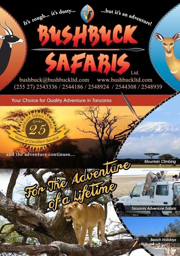 4ef3d4c9513090ece78d6134.jpg - Bushbuck Ltd is the leading travel operator in Tanzania specialize quality travel packages Climb Mount Kilimanjaro and wildlife National Parks luxury safari holiday tour.